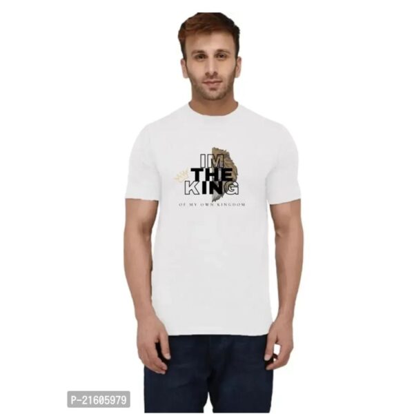Stylish Multicoloured Polyester Printed T-Shirt For Men
